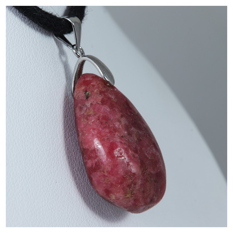 Pendentif Argent - Rhodonite