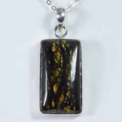 Pendentif serti argent 925 - Œil de Fer