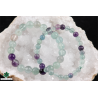 Bracelet perles Fluorite 6 et 8 mm