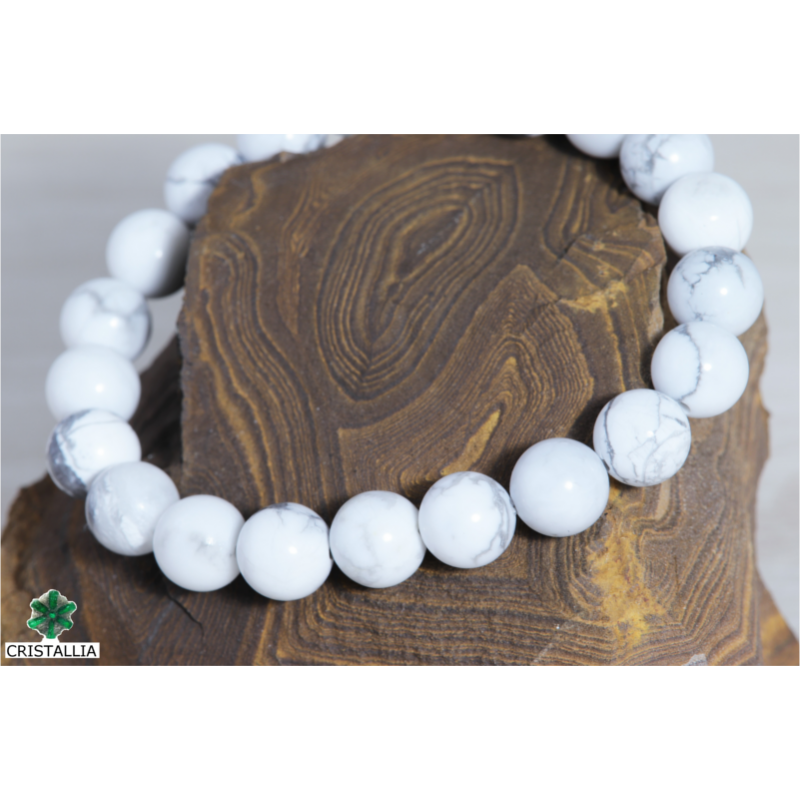 Bracelet pierres naturelles Howlite