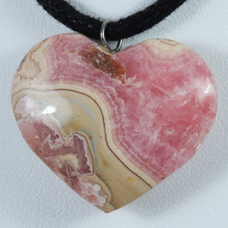 Pendentif Argent - Rhodochrosite