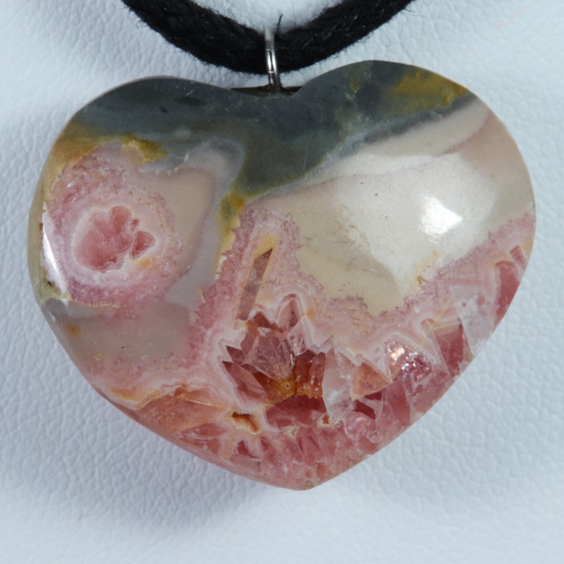 Pendentif Argent - Rhodochrosite