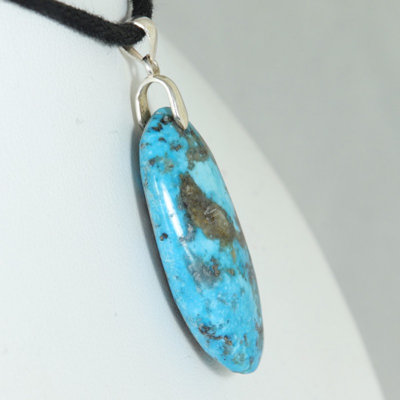 Pendentif Argent - Turquoise