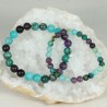 Bracelet - Lépidolite, Amazonite et Chrysocolle