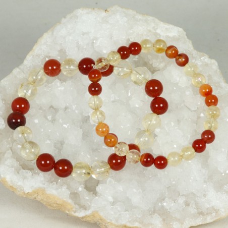 Bracelet - Citrine et Cornaline