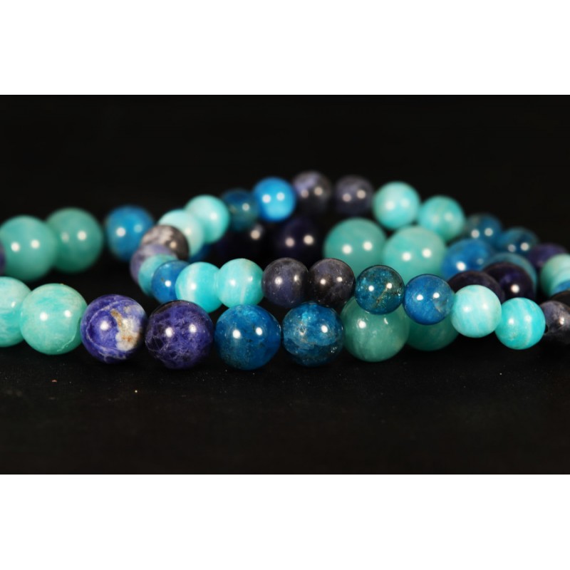 Bracelet - Sodalite, Apatite et Amazonite
