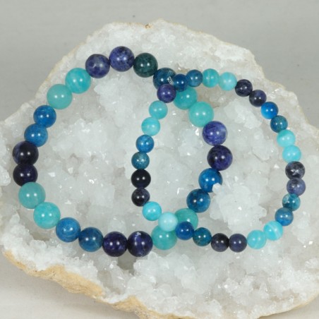 Bracelet - Sodalite, Apatite et Amazonite