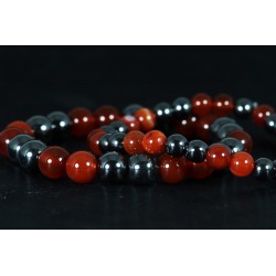 Bracelet - Cornaline et Hématite