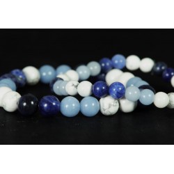 Bracelet - Sodalite, Angélite et Howlite