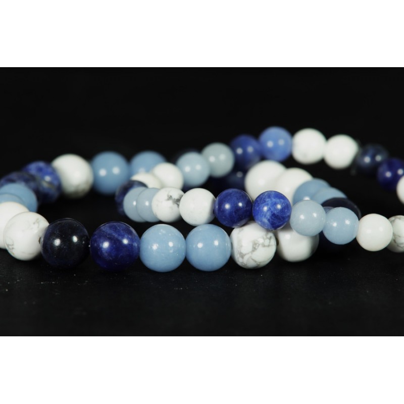 Bracelet - Sodalite, Angélite et Howlite