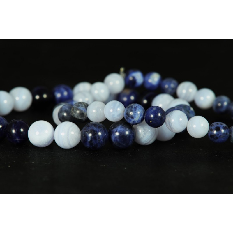 Bracelet - Sodalite et Calcédoine