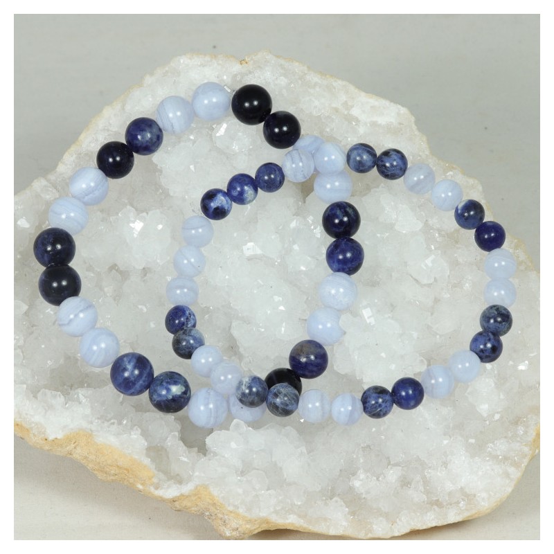 Bracelet - Sodalite et Calcédoine