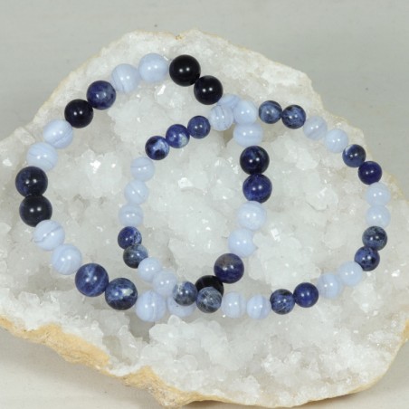 Bracelet - Sodalite et Calcédoine