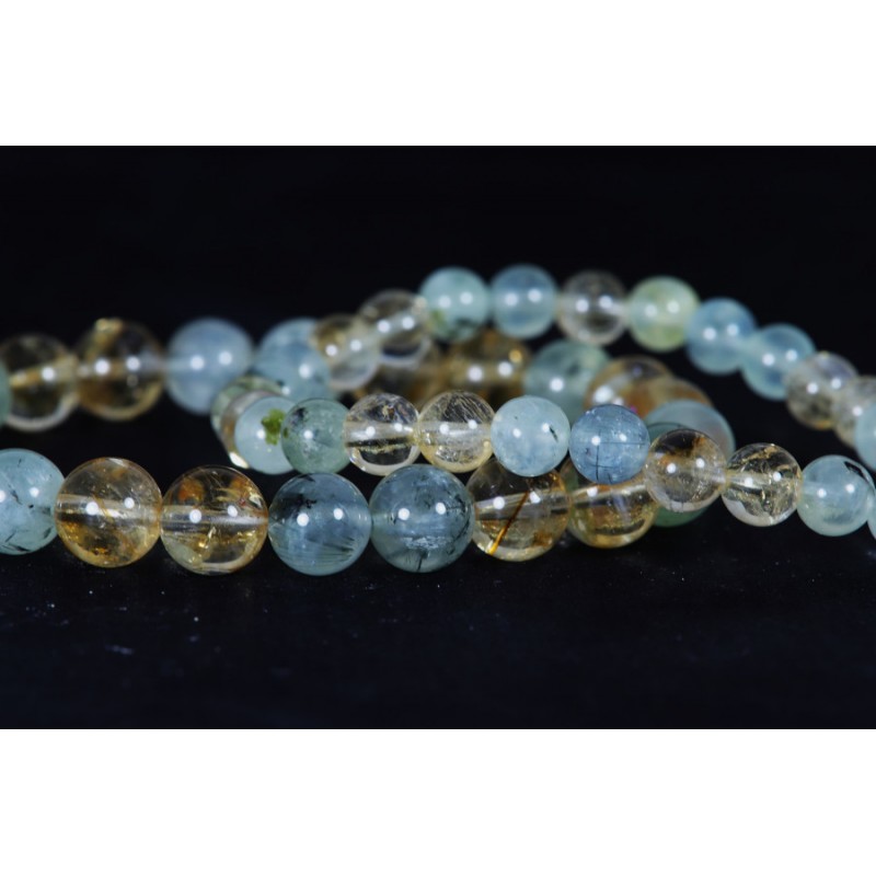 Bracelet - Citrine et Prehnite