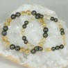 Bracelet - Citrine et Pyrite