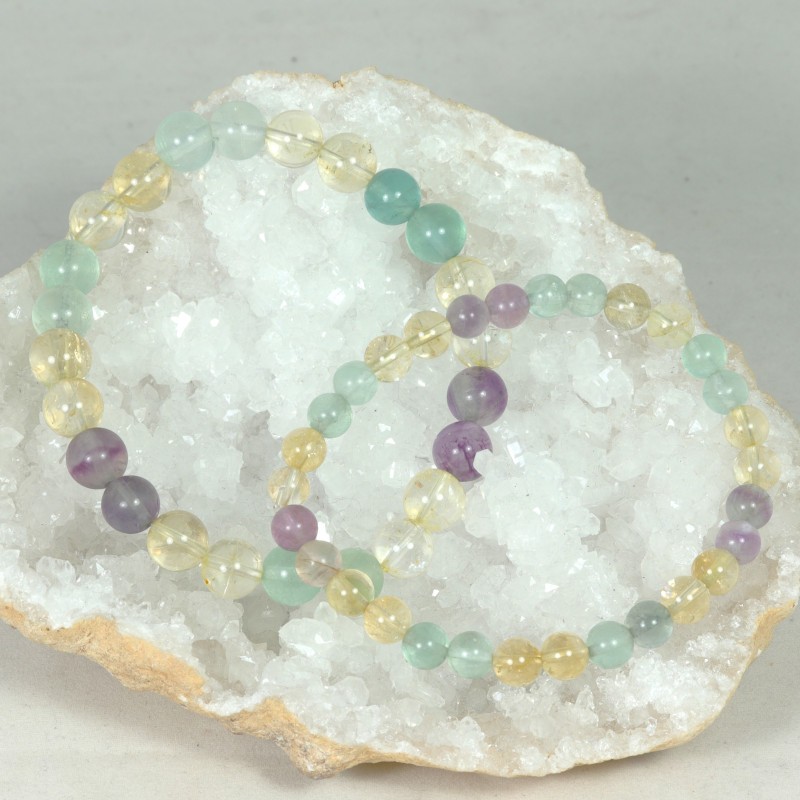 Bracelet - Fluorite et Citrine