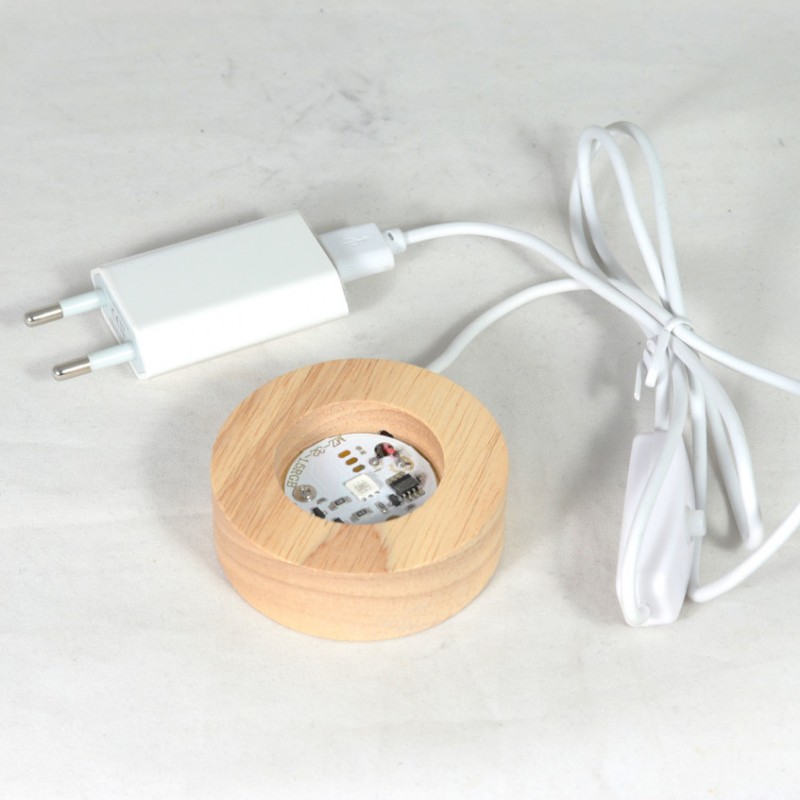 Socle lumineux coloré