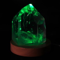 Grand socle lumineux coloré - quartz