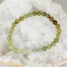 Bracelet Grenat vert et Prehnite