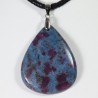 Pendentif Argent - Cyanite à Rubis