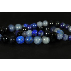 Bracelet - Migraines (Lapis Lazuli, Oeil de Faucon, Aventurine Bleue)