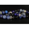 Bracelet - Migraines (Après en acier, Lapis Lazuli, Œil de Faucon, Aventurine Bleue)