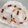 Bracelet Acier - Douleurs abdominales (Citrine et Cornaline)