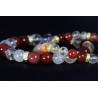 Bracelet Acier - Douleurs abdominales (Citrine et Cornaline)