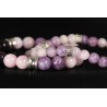 Bracelet Acier - Stress et Angoisses (Lépidolite et Kunzite)