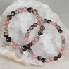 Bracelet Acier - Anti-Stress et Réconfort (Rhodonite et Rhodochrosite)