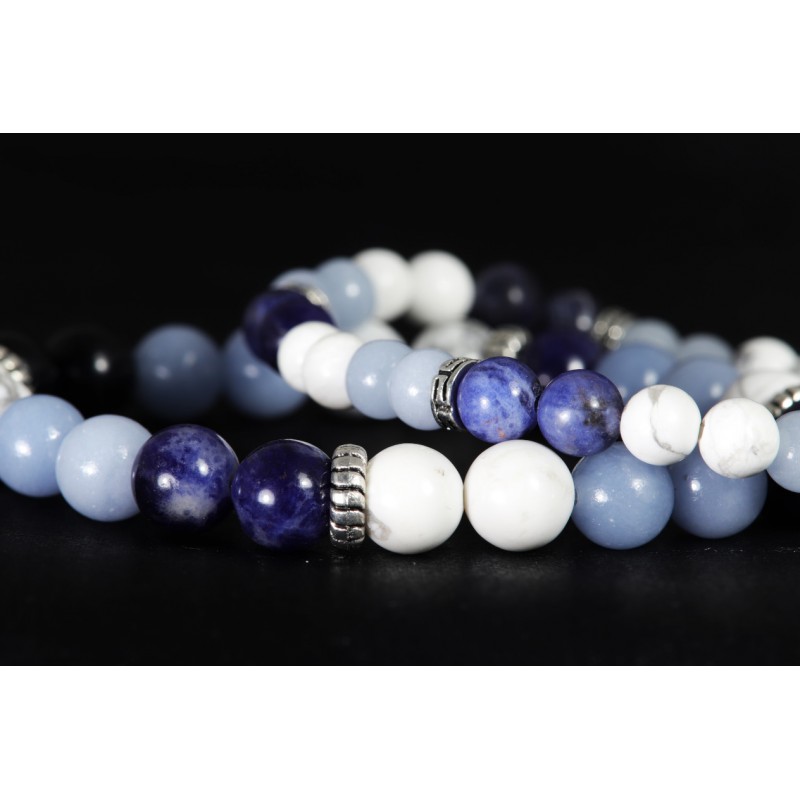 Sodalite, Angélite et Howlite