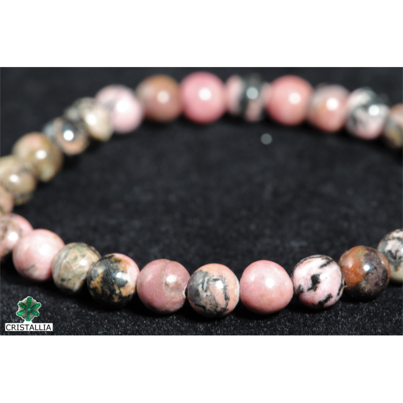 Bracelet perles Rhodonite