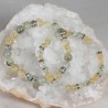 Bracelet Acier - Joie et Energie (Citrine et Prehnite)