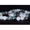 Bracelet Acier - Voyages (Turquoise et Serpentine)