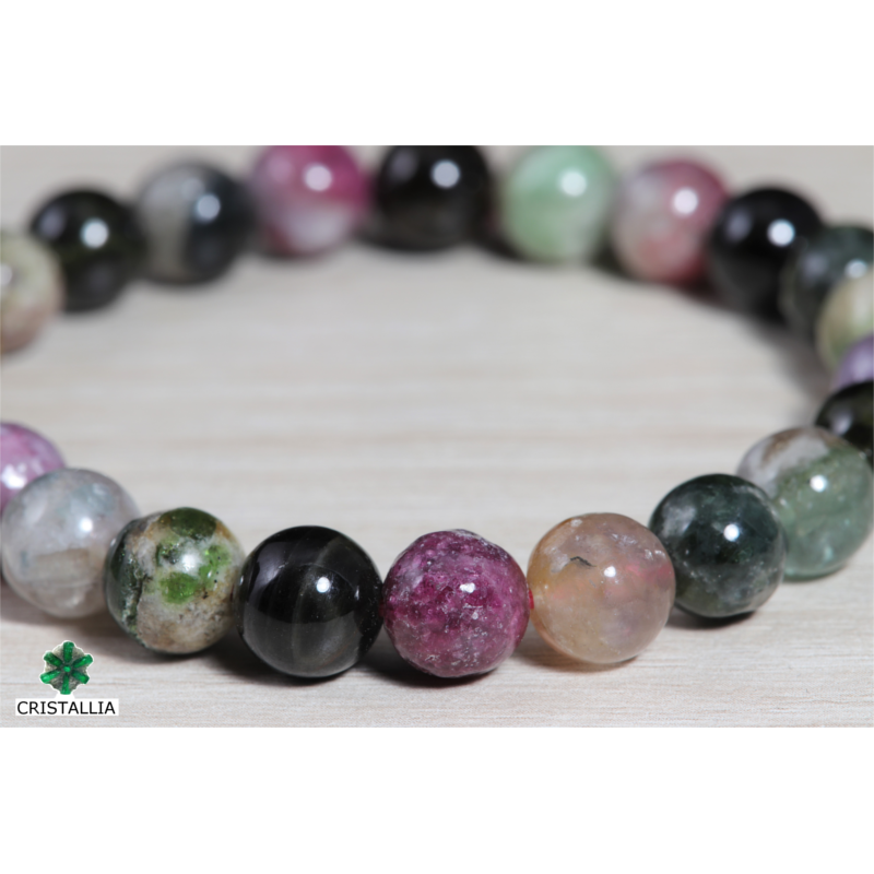 Bracelet perles Tourmaline Mix