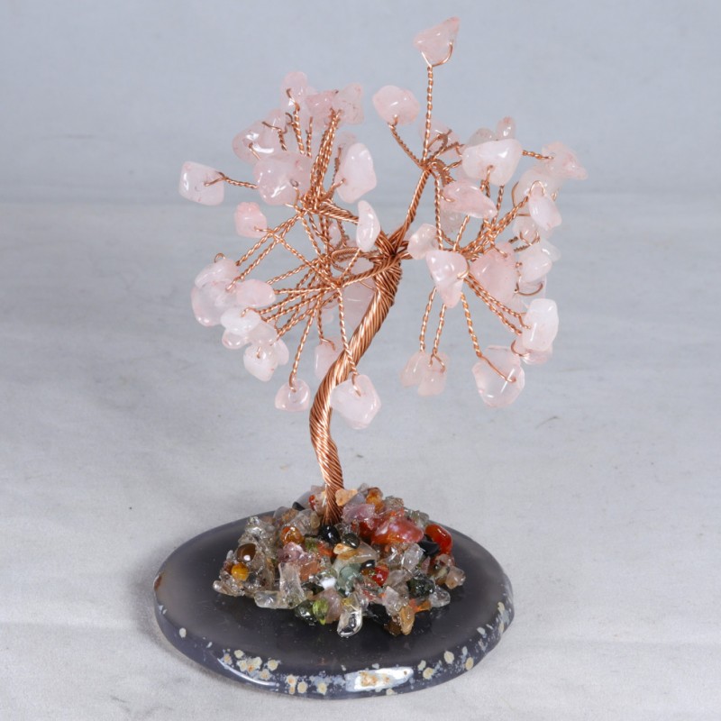 Arbre de vie Quartz Rose - Agate