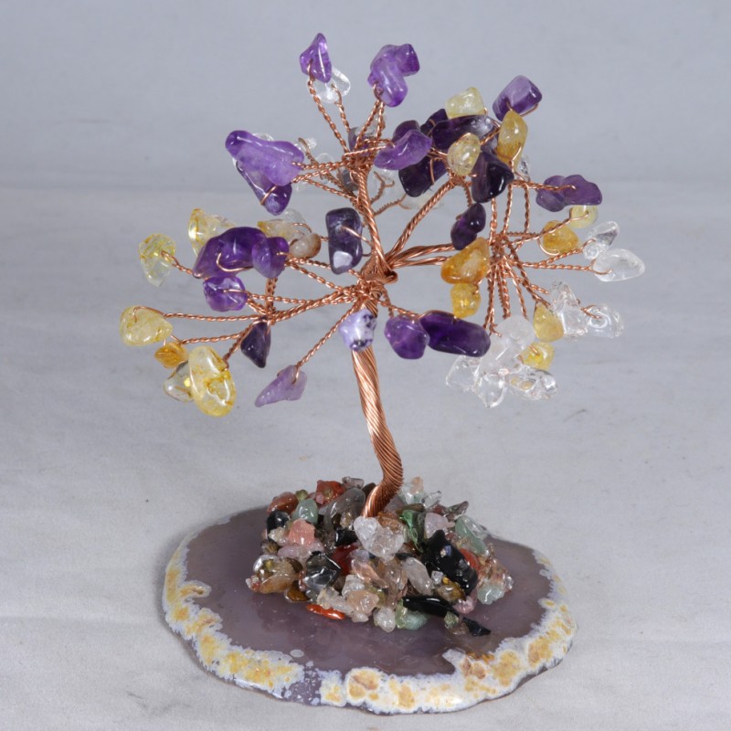 Arbre de vie Améthyste/Citrine/Quartz - Agate