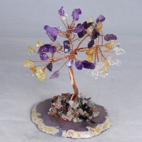 Arbre de vie Améthyste/Citrine/Quartz - Agate