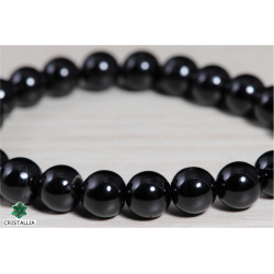 Bracelet perles Tourmaline noire