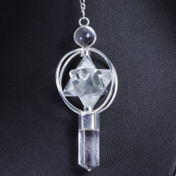 Pendule Merkaba en Quartz