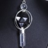 Pendule Merkaba en Obsidienne Noire