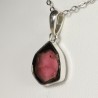 Pendentif Tourmaline Melon d'Eau - Argent 925