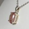 Pendentif Tourmaline Rose - Argent 925