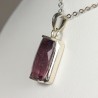 Pendentif Tourmaline Rose foncé - Argent 925