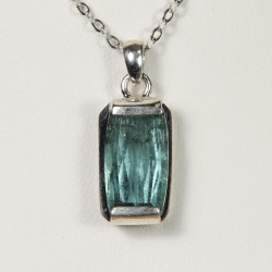 Pendentif Tourmaline Bleue - Argent 925