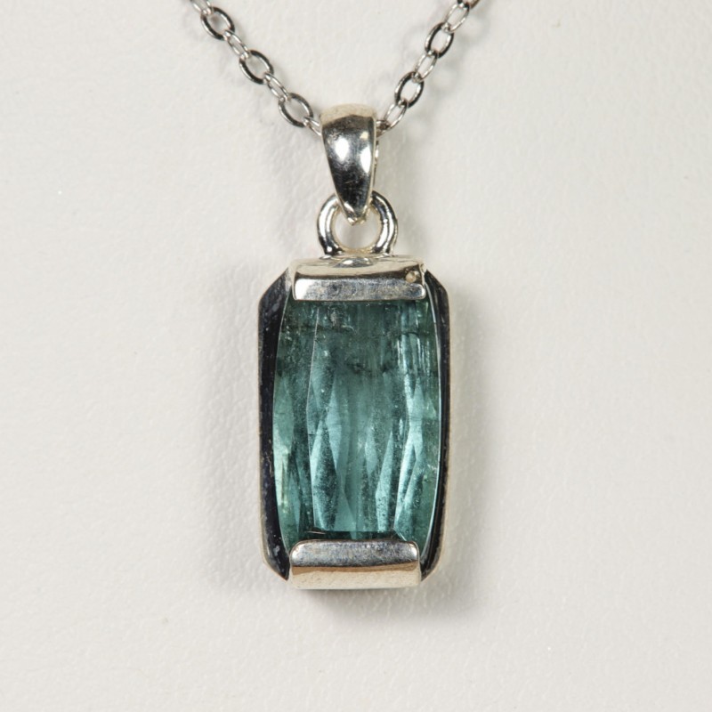 Pendentif Tourmaline Bleue - Argent 925