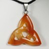 Pendentif Triquetra - Cornaline