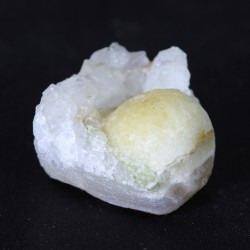 Fluorite Ball sur Quartz - Inde