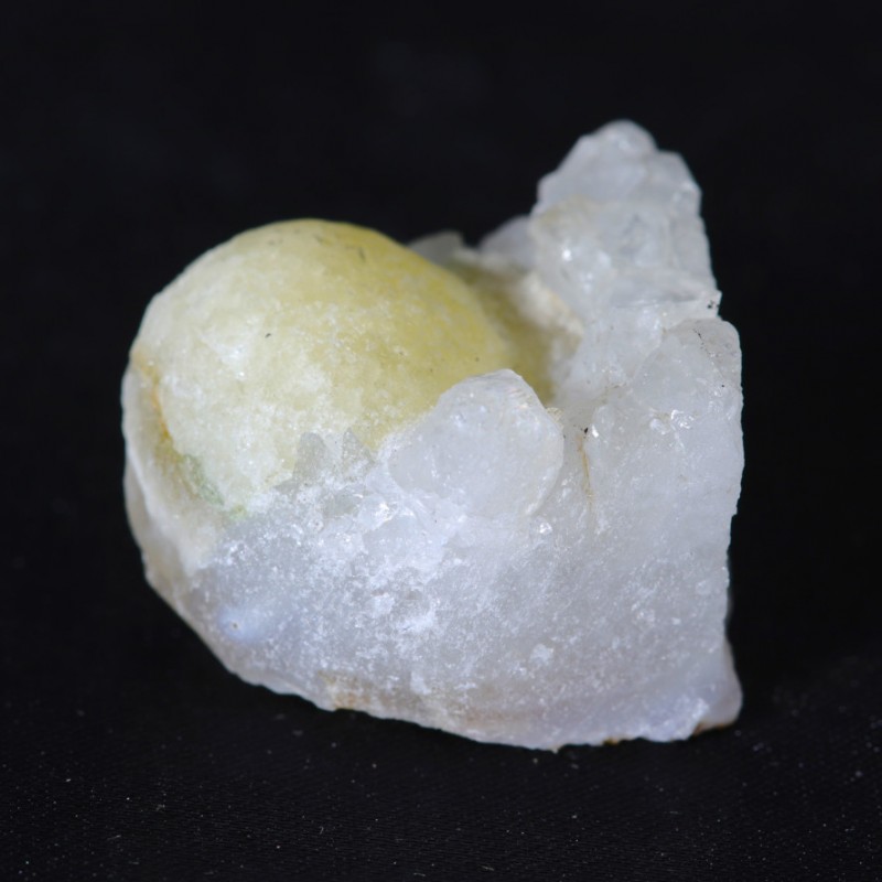 Fluorite Ball sur Quartz - Inde