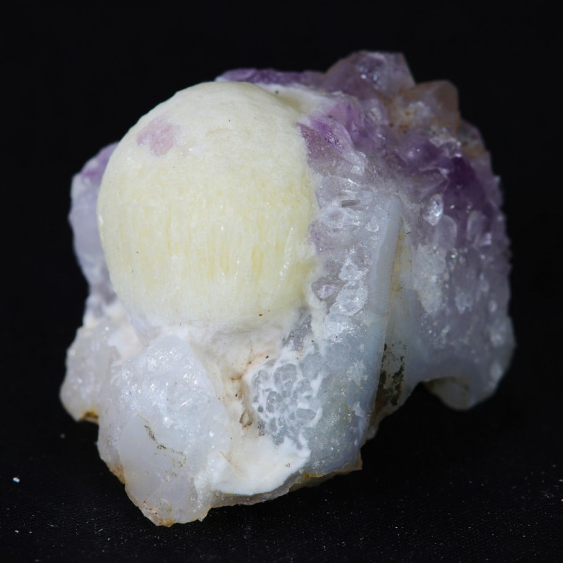 Fluorite Ball sur Quartz - Inde